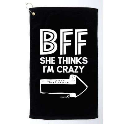 Best Friend Bff Part 1 Of 2 Funny Humorous Golf Towel