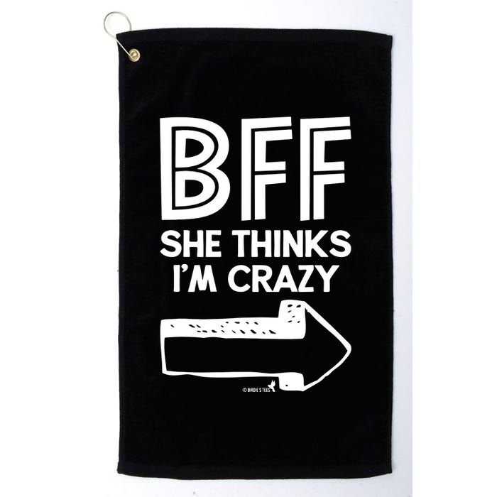 Best Friend Bff Part 1 Of 2 Funny Humorous Golf Towel