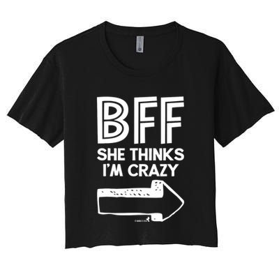 Best Friend Bff Part 1 Of 2 Funny Humorous Crop Top
