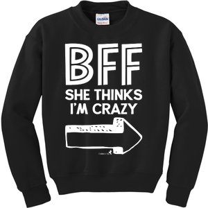 Best Friend Bff Part 1 Of 2 Funny Humorous Kids Sweatshirt