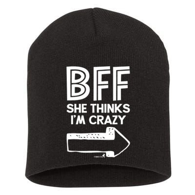 Best Friend Bff Part 1 Of 2 Funny Humorous Short Acrylic Beanie