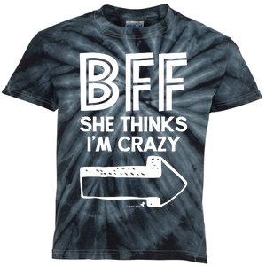 Best Friend Bff Part 1 Of 2 Funny Humorous Kids Tie-Dye T-Shirt