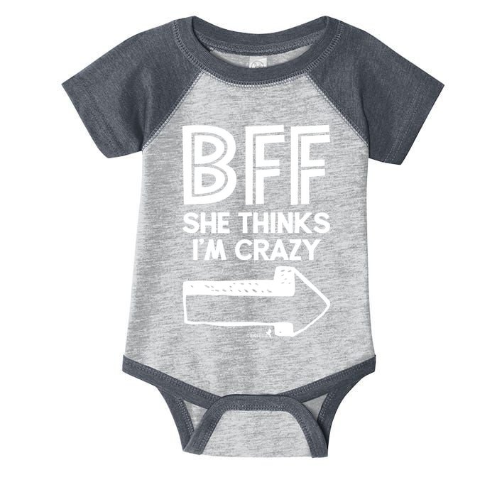 Best Friend Bff Part 1 Of 2 Funny Humorous Infant Baby Jersey Bodysuit