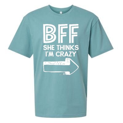 Best Friend Bff Part 1 Of 2 Funny Humorous Sueded Cloud Jersey T-Shirt