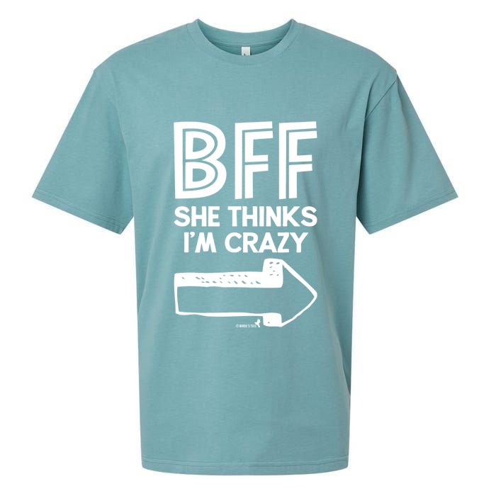 Best Friend Bff Part 1 Of 2 Funny Humorous Sueded Cloud Jersey T-Shirt