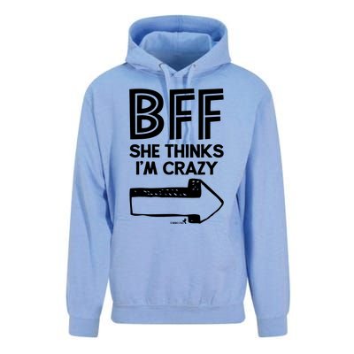 Best Friend Bff Part 1 Of 2 Funny Humorous Unisex Surf Hoodie