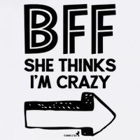 Best Friend Bff Part 1 Of 2 Funny Humorous Garment-Dyed Sweatshirt