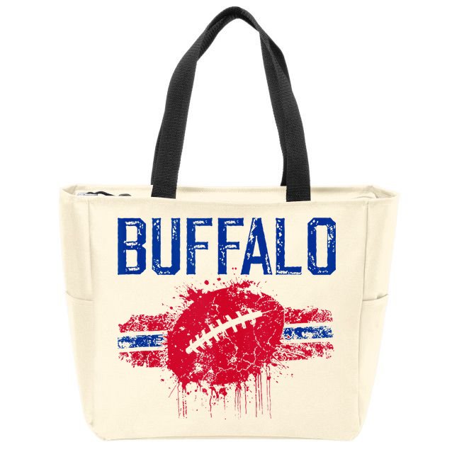 Buffalo Fan Zip Tote Bag
