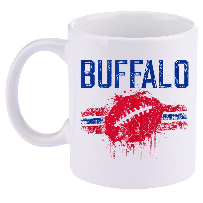 Buffalo Fan 11oz C Handle Ceramic Mug