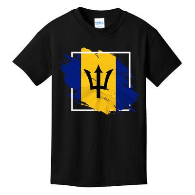 Barbados Flag Barbadian Souvenir Kids T-Shirt