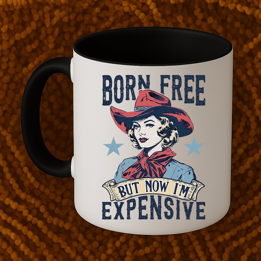 Born Free But Now IM Expensive 4th Of July Mug