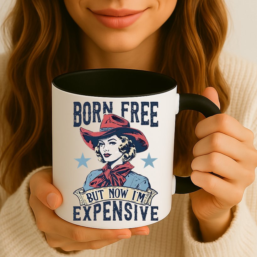 Born Free But Now IM Expensive 4th Of July Mug