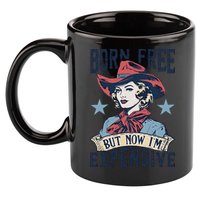 Born Free But Now IM Expensive 4th Of July 11oz C Handle Ceramic Mug