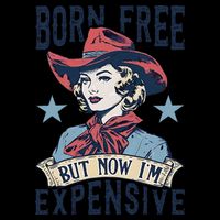 Born Free But Now IM Expensive 4th Of July Wool Snapback Cap
