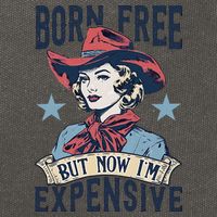 Born Free But Now IM Expensive 4th Of July Cotton Canvas Backpack
