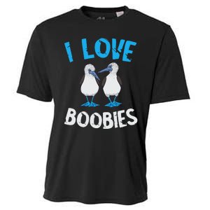 Blue Footed Booby I Love Boobies Blue Footed Booby Lover Cooling Performance Crew T-Shirt