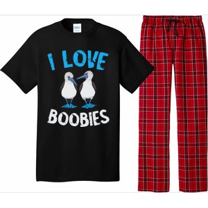 Blue Footed Booby I Love Boobies Blue Footed Booby Lover Pajama Set