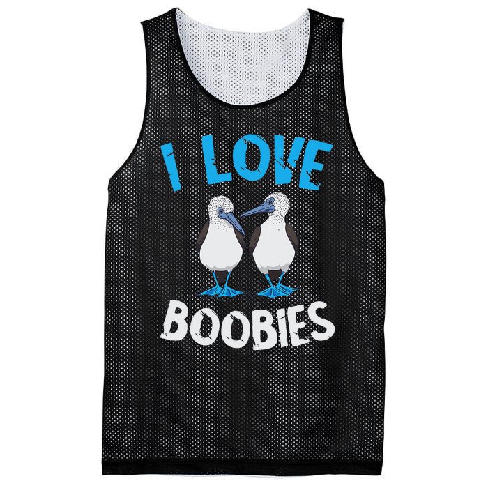 Blue Footed Booby I Love Boobies Blue Footed Booby Lover Mesh Reversible Basketball Jersey Tank