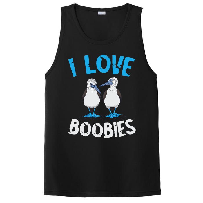 Blue Footed Booby I Love Boobies Blue Footed Booby Lover PosiCharge Competitor Tank