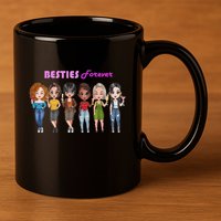 Besties Forever Bff Best Friends Drinking Buddies 11oz C Handle Ceramic Mug