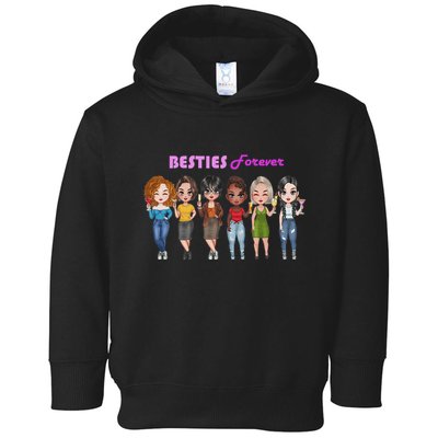 Besties Forever Bff Best Friends Drinking Buddies Toddler Hoodie
