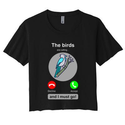 Birding Funny Bird Watcher Bird Lover Gift Crop Top