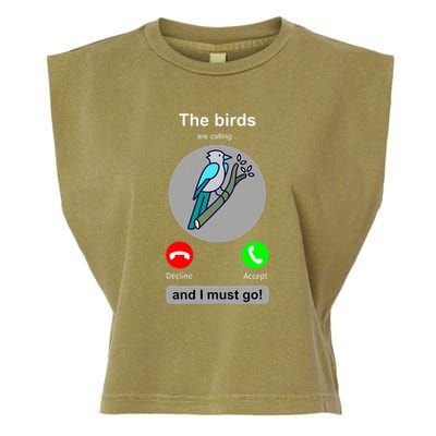 Birding Funny Bird Watcher Bird Lover Gift Garment-Dyed Women's Muscle Tee