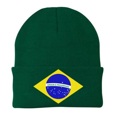 Brazilian Flag Knit Cap Winter Beanie