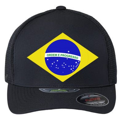 Brazilian Flag Flexfit Unipanel Trucker Cap