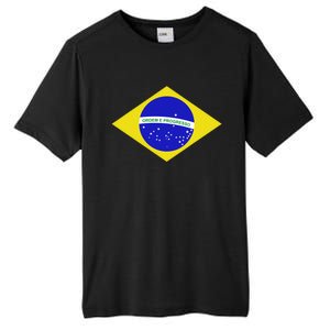 Brazilian Flag Tall Fusion ChromaSoft Performance T-Shirt