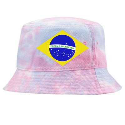 Brazilian Flag Tie-Dyed Bucket Hat