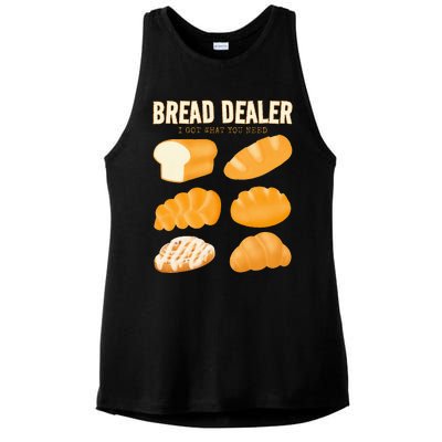 Bakery Funny Bread Baker Bread Dealer Making Dough Baking Ladies PosiCharge Tri-Blend Wicking Tank