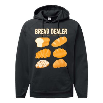 Bakery Funny Bread Baker Bread Dealer Making Dough Baking Performance Fleece Hoodie