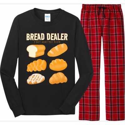 Bakery Funny Bread Baker Bread Dealer Making Dough Baking Long Sleeve Pajama Set