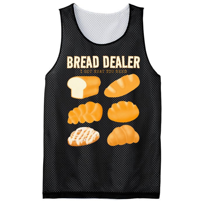 Bakery Funny Bread Baker Bread Dealer Making Dough Baking Mesh Reversible Basketball Jersey Tank