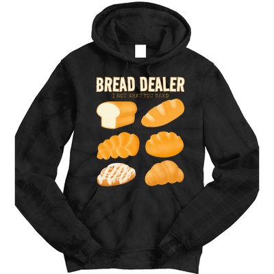 Bakery Funny Bread Baker Bread Dealer Making Dough Baking Tie Dye Hoodie