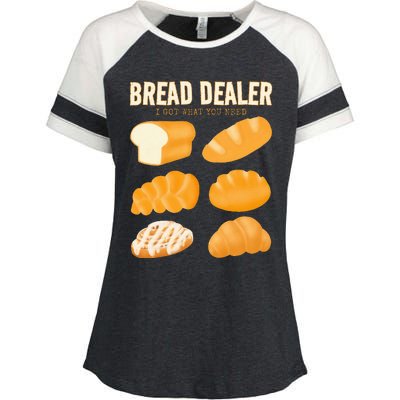 Bakery Funny Bread Baker Bread Dealer Making Dough Baking Enza Ladies Jersey Colorblock Tee