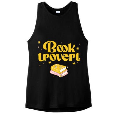 Booktrovert Funny Book Lover Reading Ladies PosiCharge Tri-Blend Wicking Tank