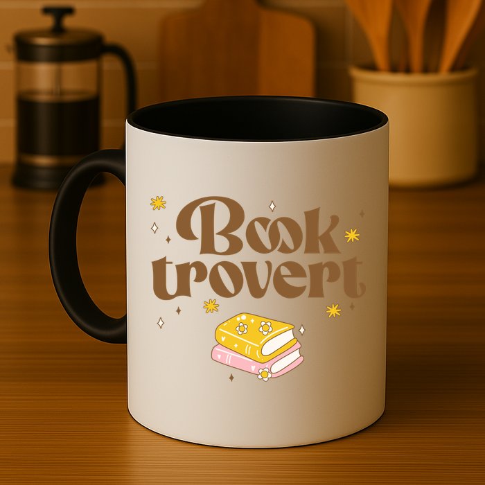 Booktrovert Funny Book Lover Reading Mug