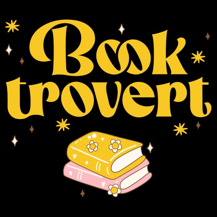 Booktrovert Funny Book Lover Reading Cropped Pullover Crew