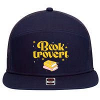 Booktrovert Funny Book Lover Reading 7 Panel Mesh Trucker Snapback Hat