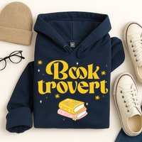 Booktrovert Funny Book Lover Reading Hoodie