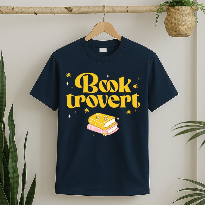 Booktrovert Funny Book Lover Reading T-Shirt