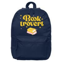 Booktrovert Funny Book Lover Reading 16 in Basic Backpack
