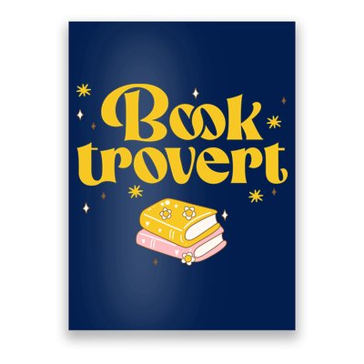Booktrovert Funny Book Lover Reading Poster