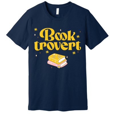 Booktrovert Funny Book Lover Reading Premium T-Shirt