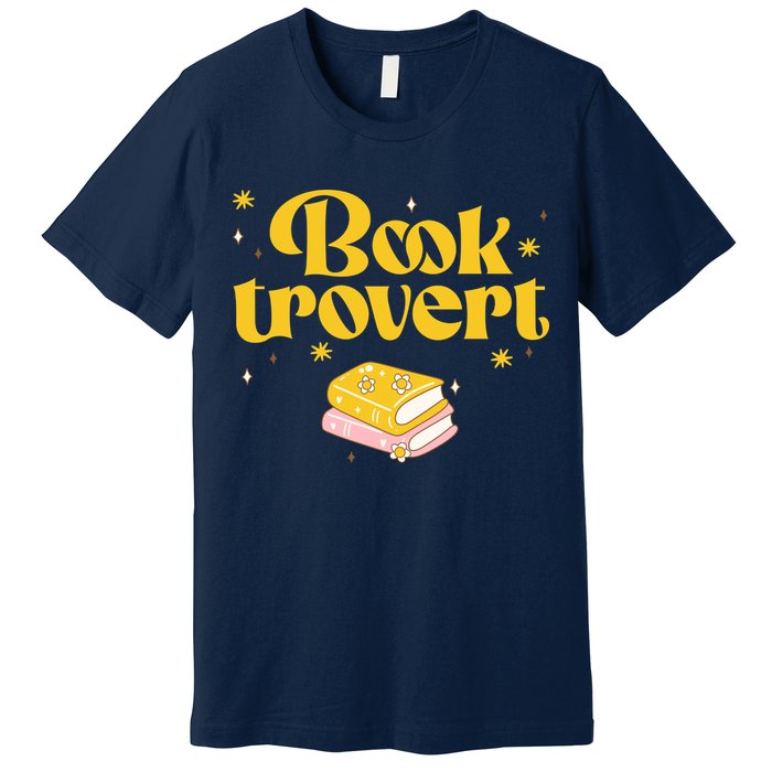 Booktrovert Funny Book Lover Reading Premium T-Shirt