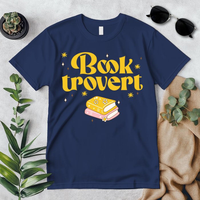 Booktrovert Funny Book Lover Reading Premium T-Shirt