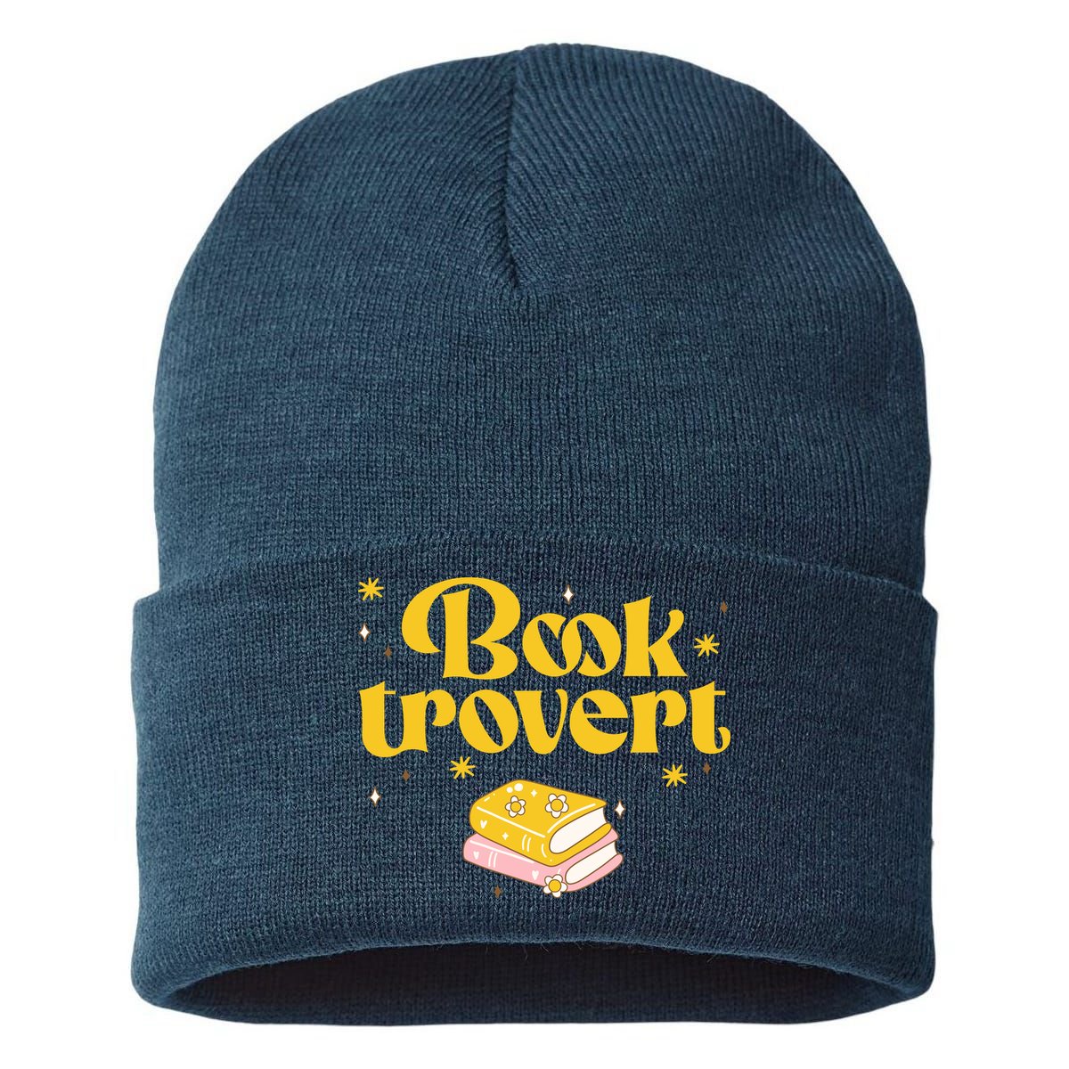 Booktrovert Funny Book Lover Reading Sustainable Knit Beanie