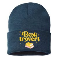 Booktrovert Funny Book Lover Reading Sustainable Knit Beanie